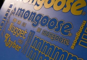 Naklejki Nalepki Rowerowe Logo MONGOOSE Classic, 4 kolory, Na ramę rowerową