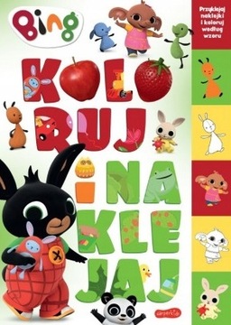 BING KOLORUJ I NAKLEJAJ KOLOROWANKA NAKLEJKI