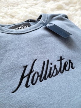 bluza HOLLISTER błękitna niebieska M abercrombie