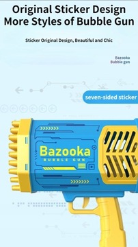 Пистолет для мыльных пузырей Bubble Gun Rocket с 69 отверстиями