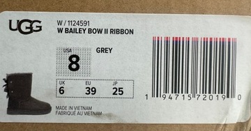 Buty UGG Bailey Bow II Robbon r. 39