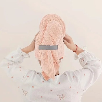 ТЮРБАН ДЛЯ ВОЛОС, БЫСТРОСЫХАЮЩЕЕ ПОЛОТЕНЦЕ ДЛЯ ГОЛОВЫ, С ТОЛСТОЙ МИКРОФИБРОВОЙ ластик