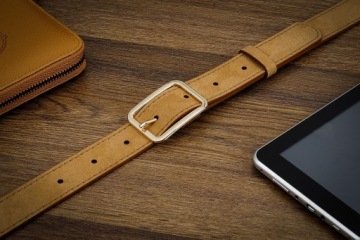 КОЖАНЫЙ ЖЕНСКИЙ КОЖАНЫЙ РЕМЕНЬ GRACIO светло-коричневый