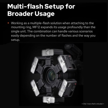 Godox MF12 Macro Flash 2.4G Управление передачей будет