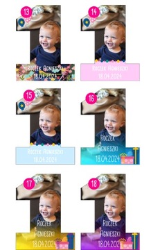 Персонализированный магнит на день рождения, ваше фото, подарок гостям.