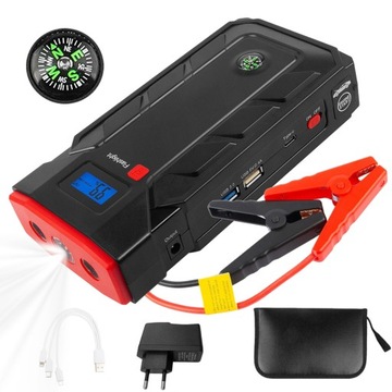 BOOSTER JUMP STARTER ROZRUCH POWERBANK PRZENOŚNY ROZRUSZNIK SAMOCHODOWY 12V