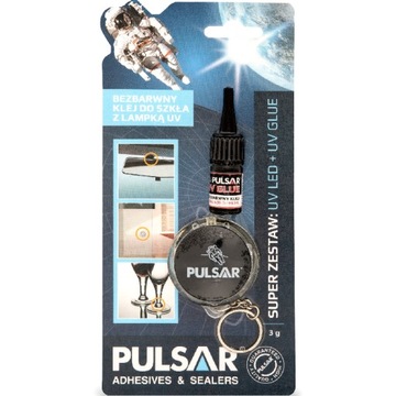 KLEJ UV DO SZKŁA I METALU PULSAR + LAMPKA 3 g