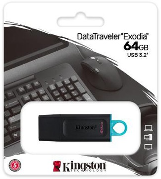 PENDRIVE KINGSTON DATA TRAVELER EXODIA64GB USB3.2