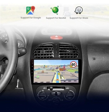 Радио PEUGEOT 206 ANDROID 12 GPS WiFi PL