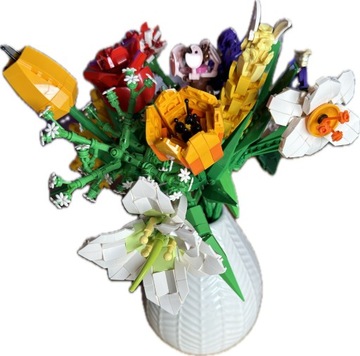 КОНСТРУКЦИОННЫЕ БЛОКИ ТЮЛЬПАНЫ ИСКУССТВЕННЫЕ ЦВЕТЫ ДЛЯ МОЛДА KING VASE 24012