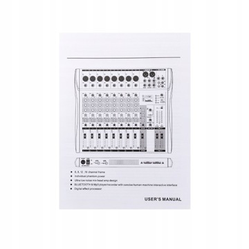 12-канальный USB-микшер Bluetooth Audio Mixer Live