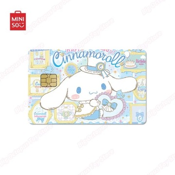 Нежная розовая наклейка для дебетовых кредитных карт Miniso Sanrio