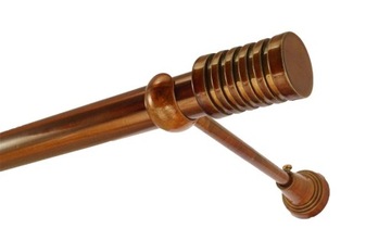 Karnisz metalowy fi 25 pojedyńczy 130 cm bez żabek