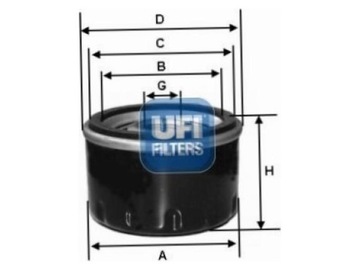 UFI 23.519.00 FILTR OLEJE
