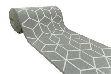 szer. 120 cm PODGUMOWANY CHODNIK ROMBY SZARY CUBES