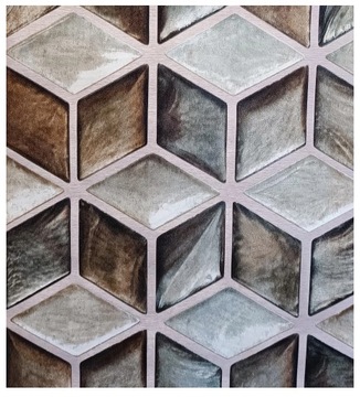 Tapeta na ścianę w geometryczne wzory efektowna