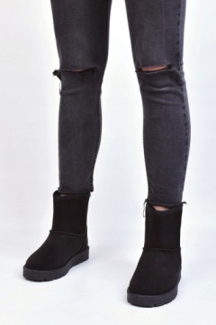 СНЕЖНЫЕ БОТИНКИ ЖЕНСКИЕ НА ПЛАТФОРМЕ, УТЕПЛЕННЫЕ, КЛАССИЧЕСКАЯ ЗИМНЯЯ ОБУВЬ