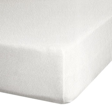 Kremowe prześcieradło z gumką Frotte 160X200