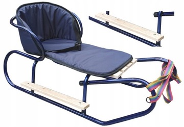 ПОЛЬСКИЕ БАЗОВЫЕ САНКИ + СПИНКА + ТОЛСТЫЙ МАТРАС С РЕМНЯМИ + ПОДНОГКИ