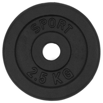Talerz żeliwny 2,5kg obciążenie krążek 30mm nowe