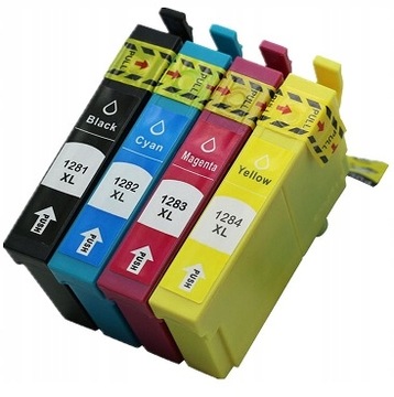 4x TUSZ EPSON T1281 T1282 T1283 T1284 E1281 E1282