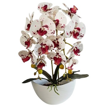 Storczyk sztuczny orchidea jak żywy kwiaty sztuczne kompozycja