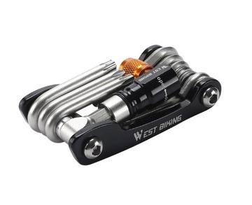 Zestaw kluczy narzędzi rowerowych do roweru MultiKlucz Multitool imbusy co2