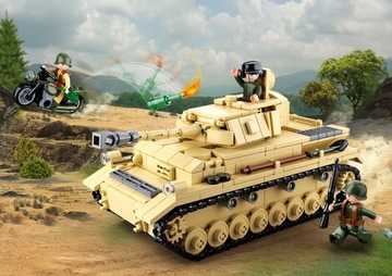 Кирпичи Немецкий танк Pzkpfw IV/Насхорн + ОРУЖИЕ LEGO