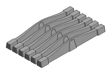 Ruszt Belkowy Sztabkowy Żeliwny Do Pieca Kotła Kominka 37cm Wysoka Jakość