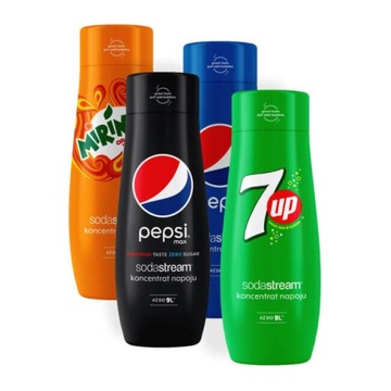 Syrop SODASTREAM Pepsi, Mirinda, 7UP, Pepsi Max