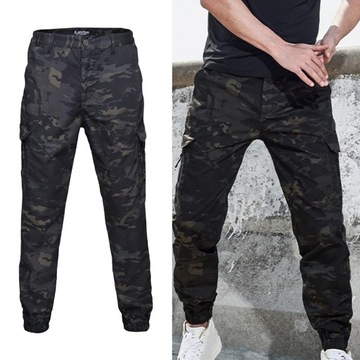 Męskie spodnie typu streetwear Casual spodnie hip
