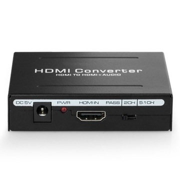 Конвертер/разделитель HDMI в HDMI + аудио TOSLINK SPDIF