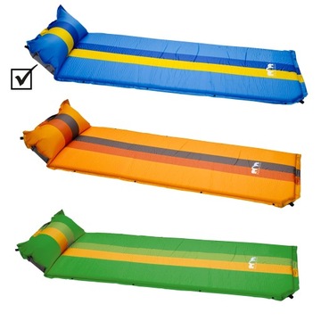 САМОНАДУВАЮЩИЙСЯ КОВрик С ПОДУШКОЙ МАТРАС походный коврик ДЛЯ КЕМПИНГОВОЙ ПАЛАТКИ