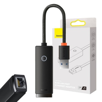 BASEUS PRZENOŚNY ADAPTER KARTA SIECIOWA ETHERNET LAN USB DO RJ45 100MBPS