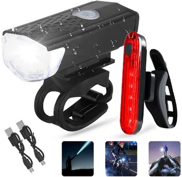 ВЕЛОСИПЕДНАЯ ЛАМПА ПЕРЕДНЯЯ ЗАДНЯЯ СВЕТОДИОДНАЯ USB ФОНАРЬ МОЩНАЯ ВЕЛОСИПЕДНАЯ ФОНАРЬ ПЕРЕДНЯЯ + ЗАДНЯЯ
