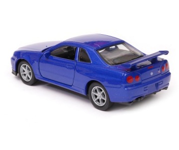 Nissan Skyline GT-R (R34) 1:34 WELLY темно-синий