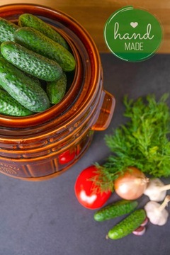 БОЧКА для квашения КАПУСТЫ, ОГУРЦА 21л, Керамика