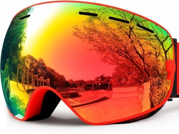 GOGLE NARCIARSKIE UV400 GOGLE SNOWBOARDOWE