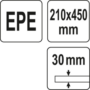 Коврик для мастерской KNEE pad 450x210x30 мм YATO