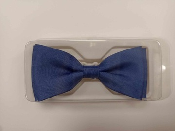 MUCHA MUSZKA NIEBIESKA GŁADKA SATYNA R.3-9L