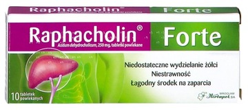 RAPHACHOLIN Forte lek na niestrawność 10 tabletek