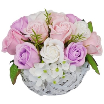 Мыло цветы букет розы гортензии ароматные ПОДАРОК ​​НА ДЕНЬ МАТЕРИ