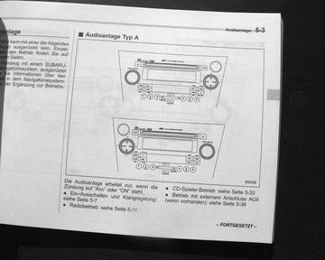 SUBARU Legacy & Outback 2007 - Руководство пользователя на немецком языке