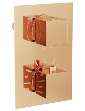 ТЕРМОСТАТ ДЛЯ СКРЫТОГО МОНТАЖА MEXEN CUBE РОЗОВОЕ ЗОЛОТО