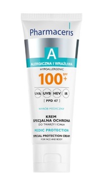 PHARMACERIS A Krem SPF 100+ specjalna ochrona UVA UVB skóra wrażliwa 75ml