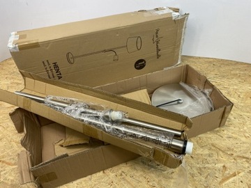 lampa stojaca nikiel dwa źródła światła