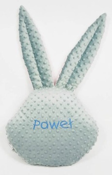 ПОДУШКА зайчик плюшевая игрушка с вышивкой надпись