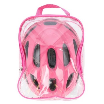 Комплект шлема и защиты для детей, роликовые коньки Bike S Girl Pink