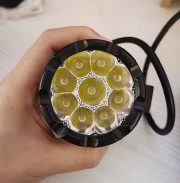 HALOGEN REFLEKTOR 9 LED ŚWIATŁA MOTOCYKLOWE