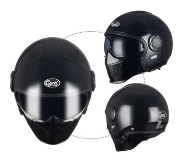 Kask motocyklowy Cyril Helmets OP12A czarny r. S - 4XL